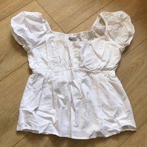Medium Hollister White Blouse